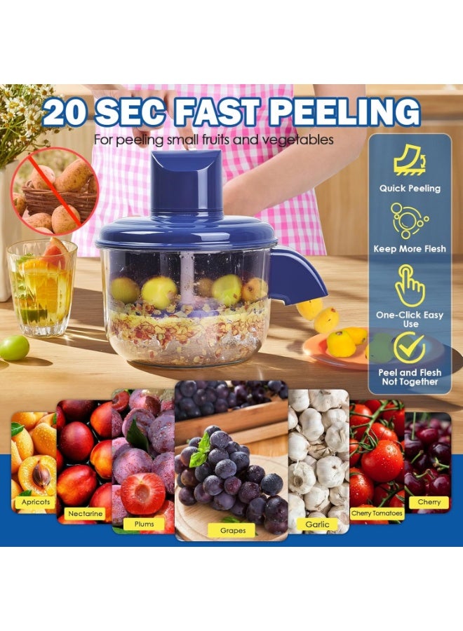 هابي هوم آلة تقشير كهربائية أوتوماتيكية للفواكه والخضروات – تقشير سريع للثوم والعنب والكرز والطماطم الصغيرة، جهاز قابل لإعادة الشحن، فصل القشرة عن اللب بسهولة، أداء آمن وقوي، مثالية للمطابخ المنزلية، التخييم، المطاعم الصغيرة ومحلات العصائر - Image 2